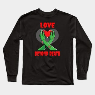 Zombies Love Beyond Death Horror Gifts for Couples Long Sleeve T-Shirt